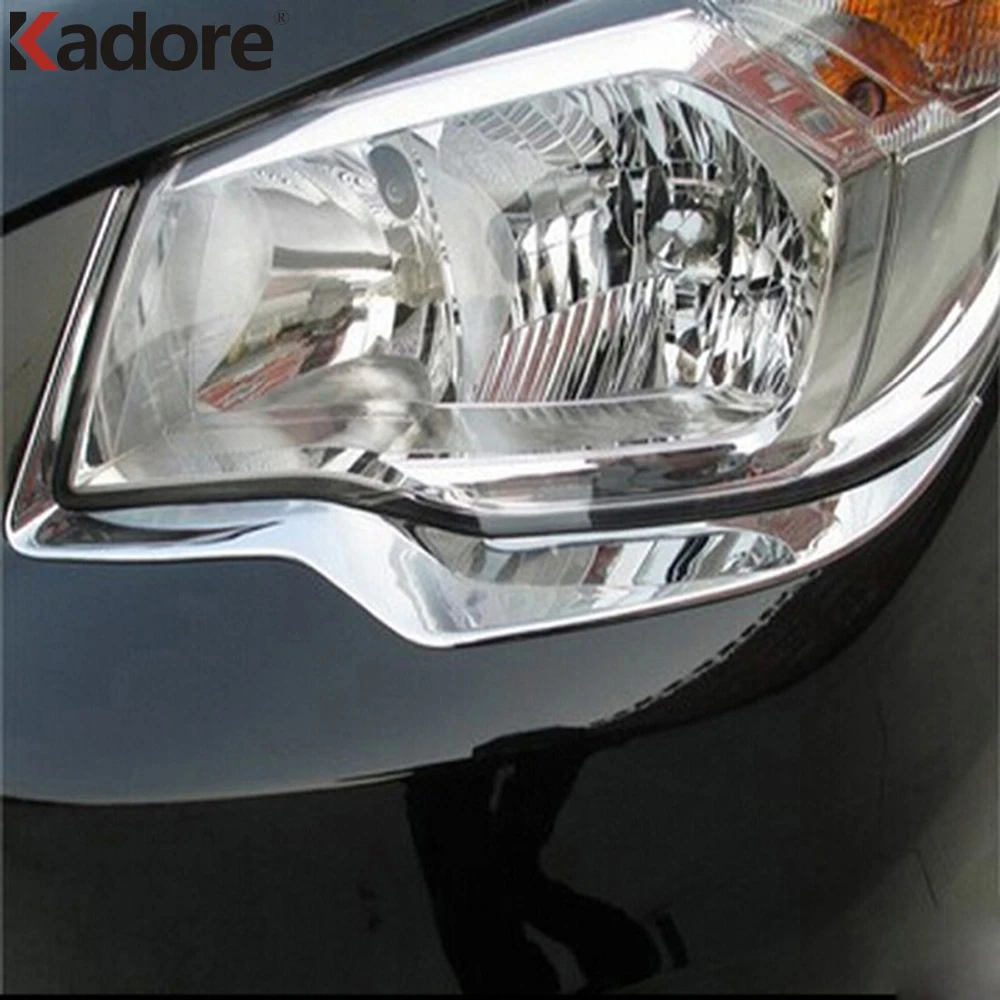 Для Subaru Forester 2013 2014 ABS хромированная Автомобильная передняя фара крышка лампы