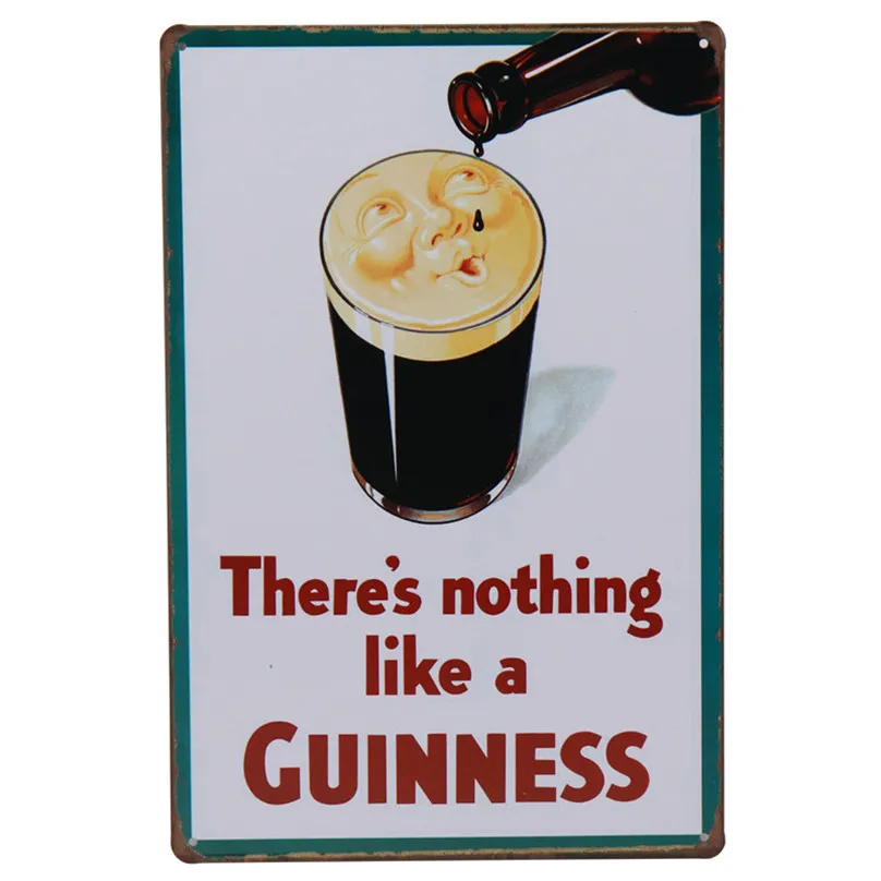 Guinness музыка рок металлическая пластина Винтаж жестяная вывеска Настенный декор кафе бар Паб вверх Ретро плакат знак наклейки художественная живопись H73