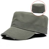 Back full closed hard top military cap adult cotton fitted baseball hat big head man plus size flat army caps 56cm 58cm 60cm ► Photo 3/5