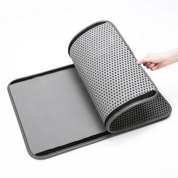 

3 Colors 3size Double Layer Cat Litter Mat Trapper EVA Waterproof Pad 3D Honeycomb Kitty Pet Rabbit Litter Catcher Mat