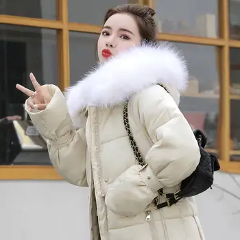 

Over The Knee Down Cotton Padded Long Section Women Winter 2020 Coats New Plus Size Woman Korean Version Of The Thick Coat