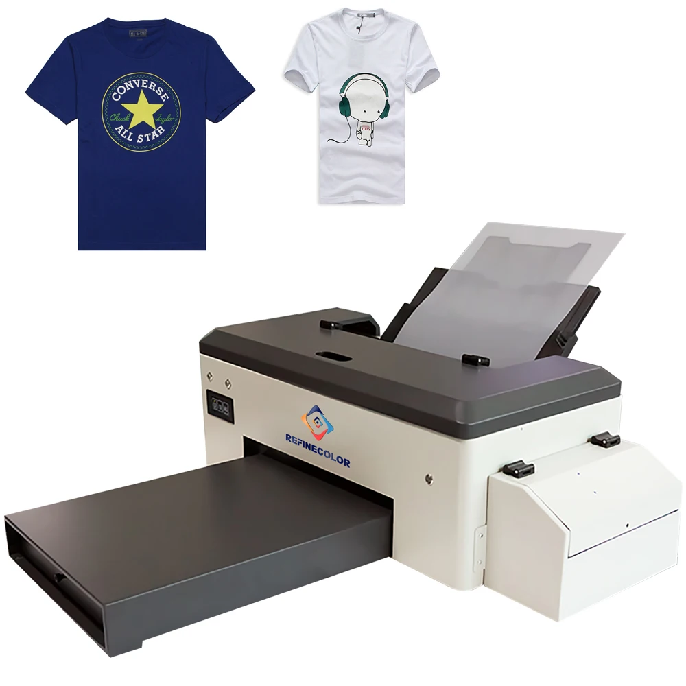 

Refinecolor Small 6color DTF Printer a3 for dark t-shirts jacket Sweatshirts Direct to 30cm PET Film Heat transfer dtf printing