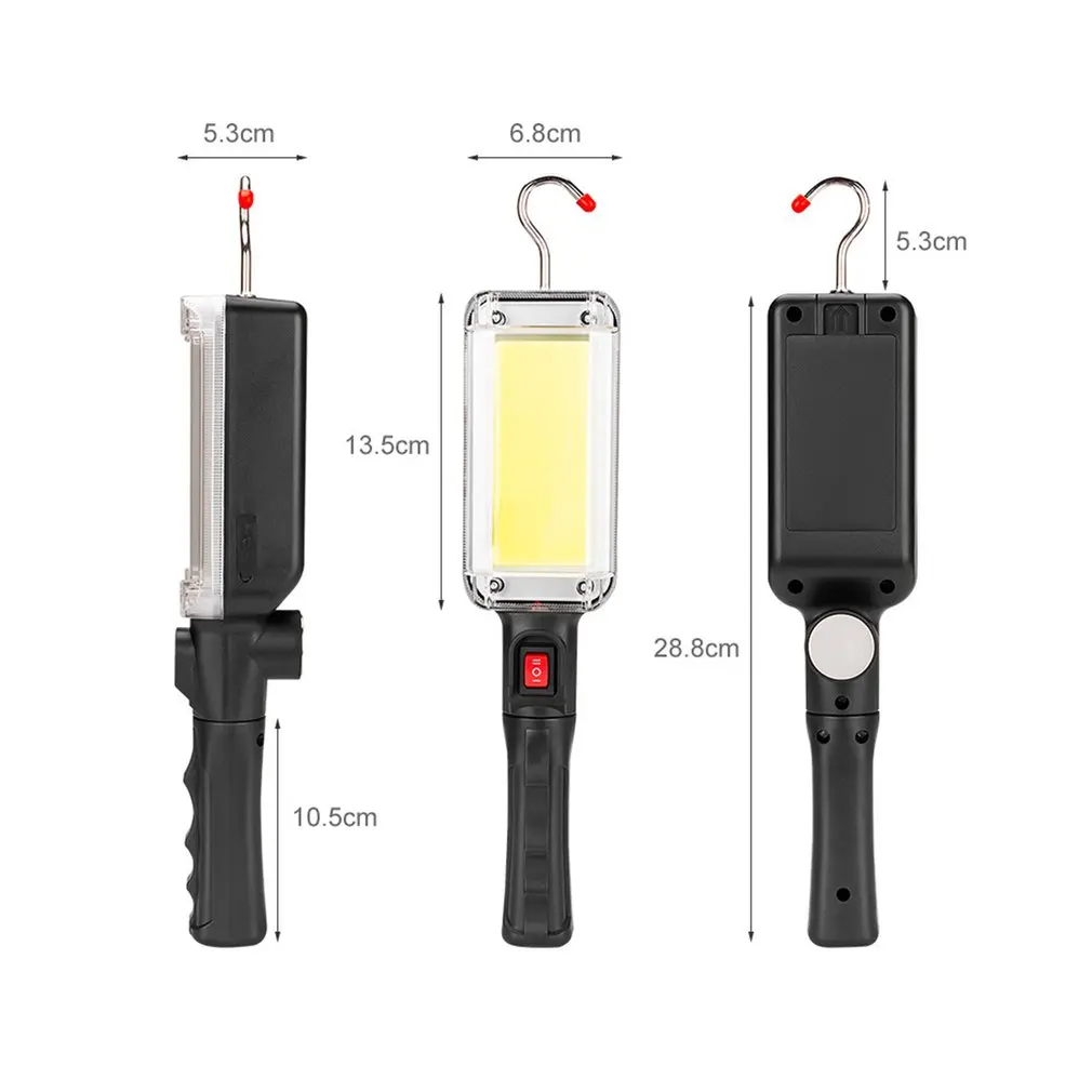 Ручной usb зарядка COB 700 лм рабочий светильник магнитный подвесной крючок светодиодный аварийный светильник для ремонта