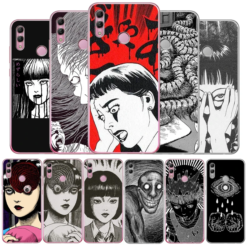 Чехол для телефона Junji Ito Tees Мягкий Силиконовый ТПУ чехол Huawei Mate 10 20 Pro lite honor 6X 8x V8 9
