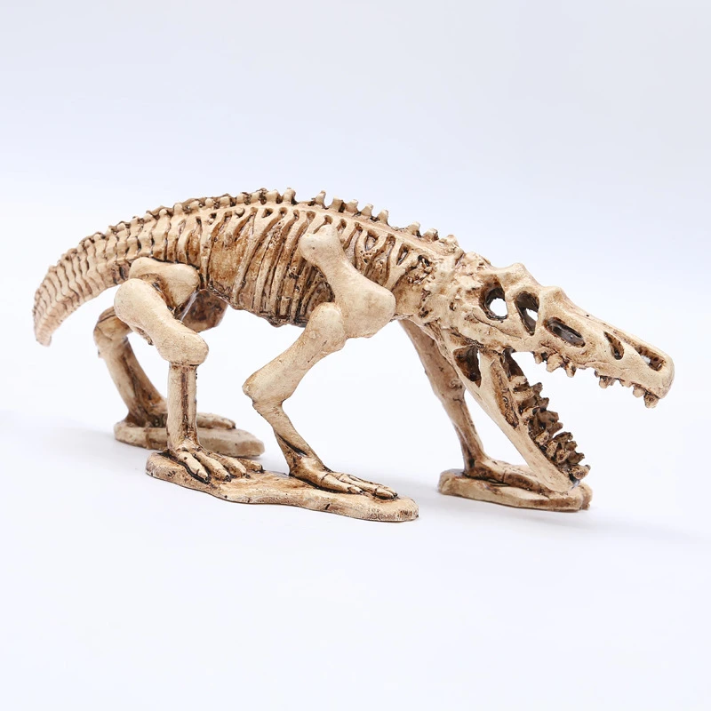 6 Simulation Dinosaur Aquarium Decoration Small Skull Skeleton Fish Tank Decoration Aquatic Landscape Ornament Environments 20cm
