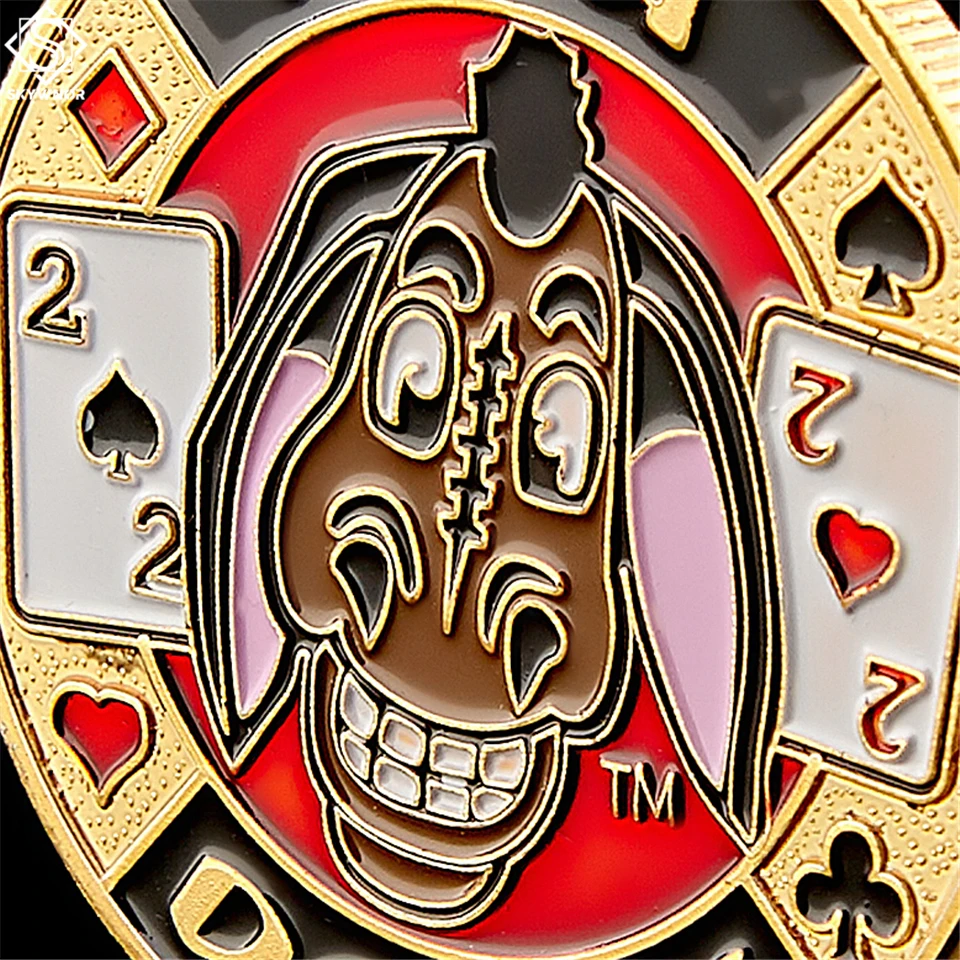 Poker Card Guard Token развлекательный "I'm A Donk" Удача Коллекционная монета W/высококлассная защита коробки