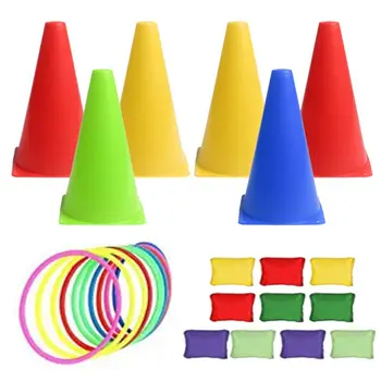 

Bean Bags for Tossing Throwing 3 in 1 Outdoor Party Play Set Puzzle Game Pack Random Color New