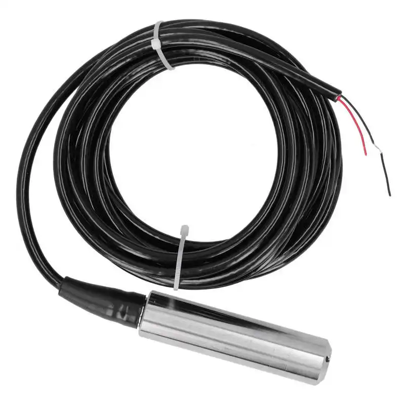 Liquid Level Sensor YB-2J-F Liquid Level Transmitter 5m Water Level Sensor 12-32VDC 4-20mA Output Pump