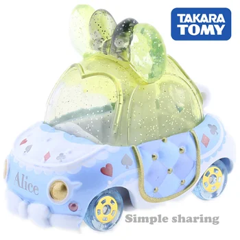 

Takara Tomy Tomica Disney Motors Jewelry Way Ribbonet Alice Anime Car Diecast Miniature Model Kit Pop Kids Toys Collectibles
