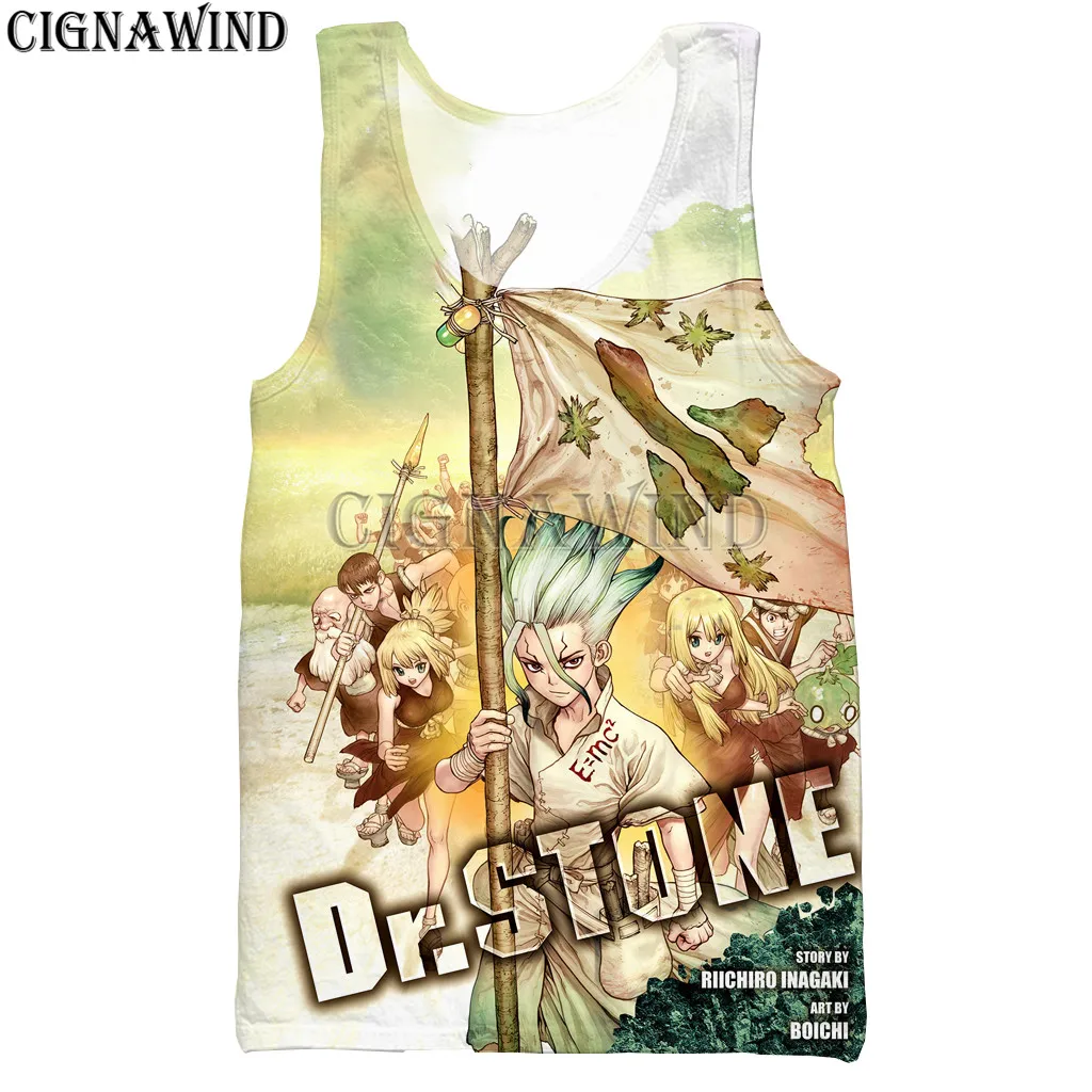 05 Новое поступление жилет для мужчин/женщин аниме Dr. Stone 3D Печатные жилеты Повседневный Harajuku стиль уличная Бодибилдинг майка Топы - Цвет: 05