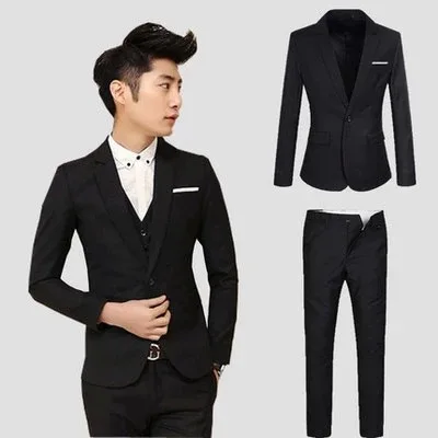 

2018 MEN'S Suit Set Suit Three-piece Set