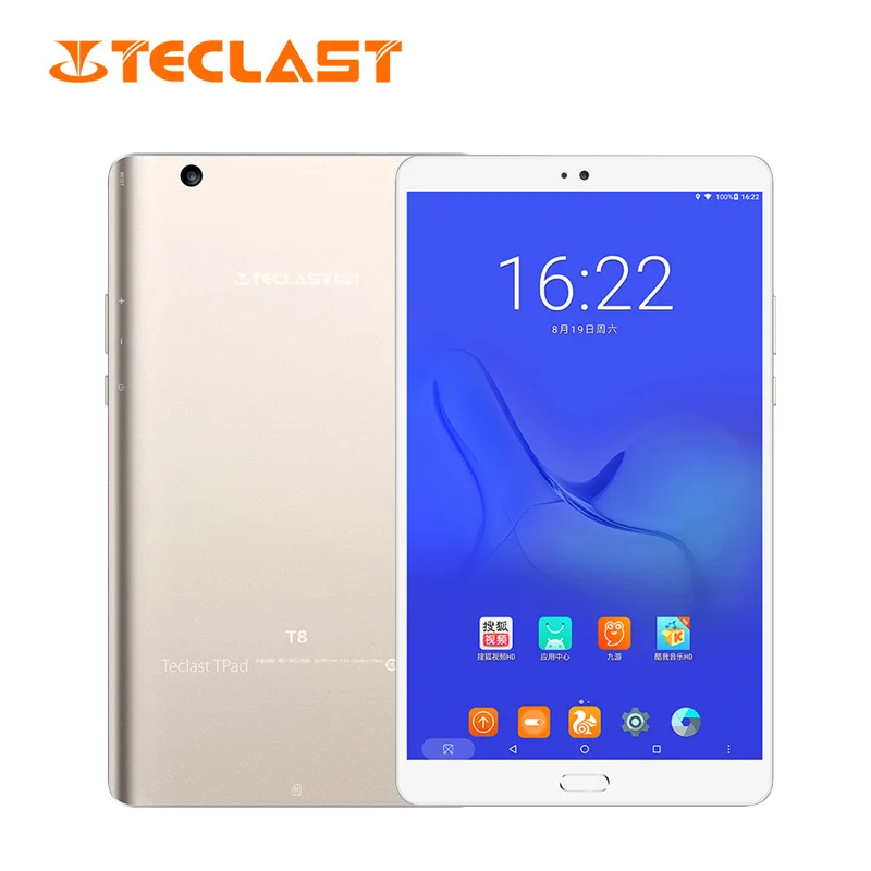 

Teclast T8 Tablet Android 8.4 Inch tablets Netbook Fingerprint Recognition PC 2560 x 1600 4GB RAM 64GB ROM MTK8176 13.0MP