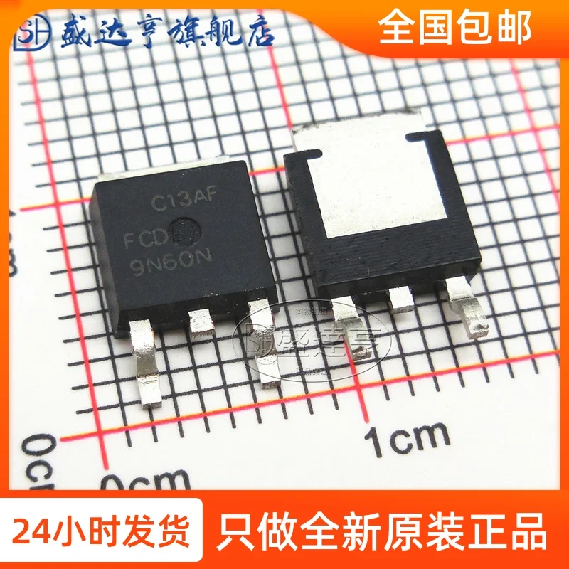 

10 шт./лот FCD9N60N 9A 600V TO-252 SMD MOSFET транзистор, новый оригинальный