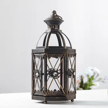 

New European Candlestick Ground Lantern A Living Room Restaurant Model Between Decoration Candle Holders Candelabra Centerpieces