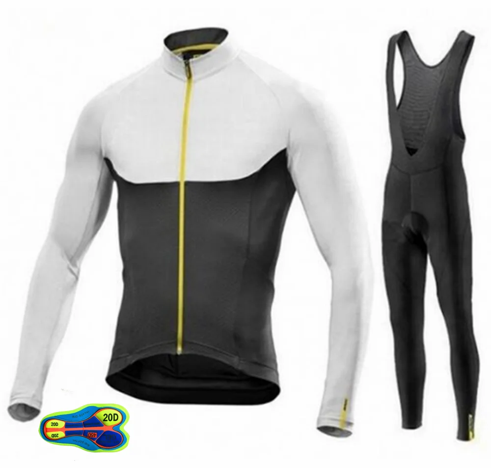 Весна Ropa Ciclismo Hombre MTB с длинным рукавом велосипедный костюм Pro Team Mavic велосипедный костюм открытый мужской Триатлон купальник - Цвет: Long sleeve Suit 13