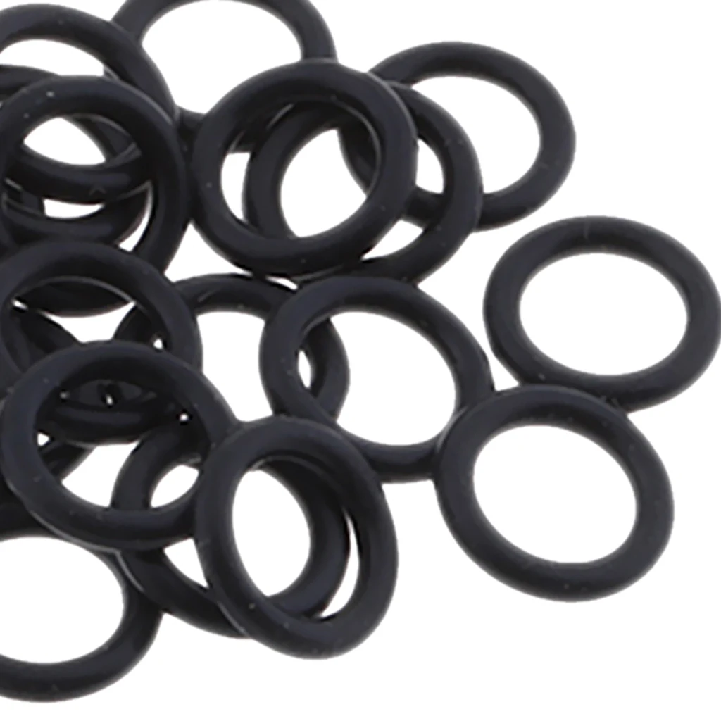 25Pcs Replacement Black Rubber Twin Cam Oil Drain Plug O-Ring For 