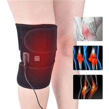 

Electric Knee Massager Infrared Heating Brace Arthritis Support Belt Hot Therapy Injury Rehabilitation Leg