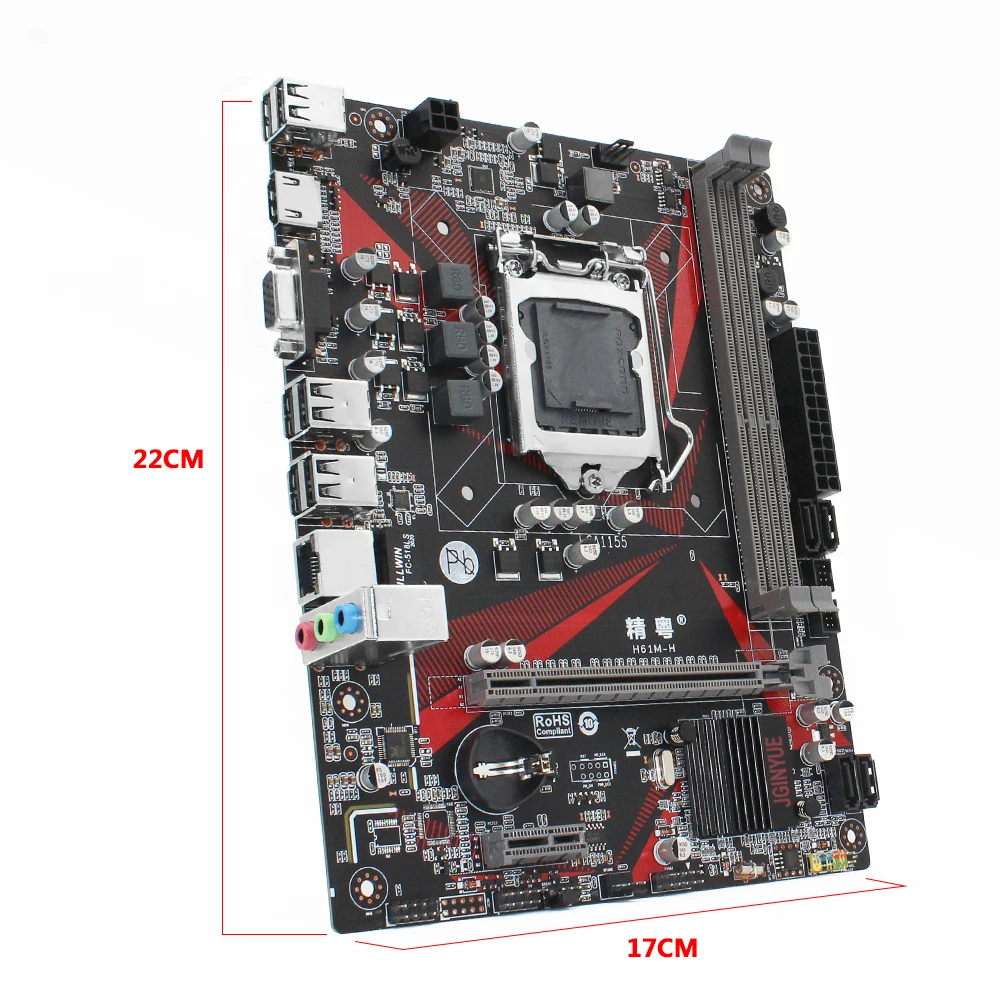 JGINYUE H61 motherboard LGA 1155 For Intel i3 i5
