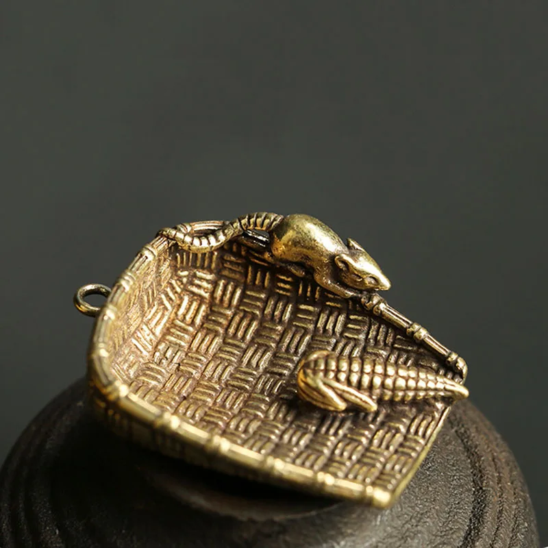 Dustpan Mouse Corn keychains pendant (7)