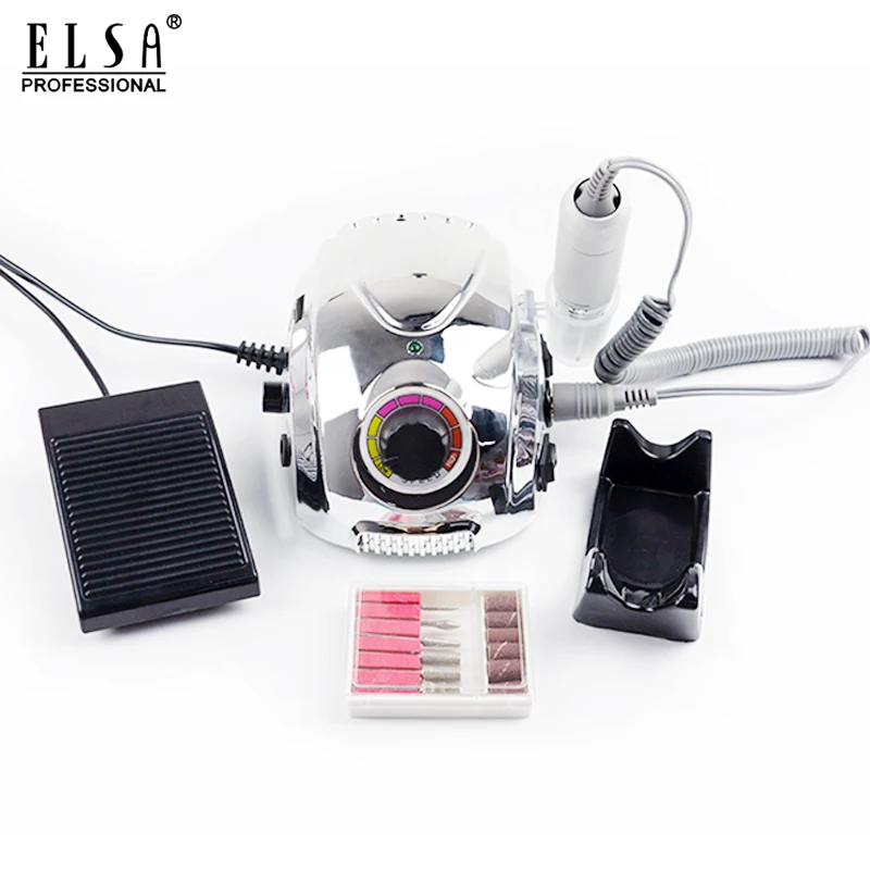 Kaufen Professionelle Elektrische Nagel Bohrer Maniküre Set 45W 35000RPM Nagel Kunst Umrüster Nagel Bohrer Pediküre Nagel Datei Polieren werkzeug