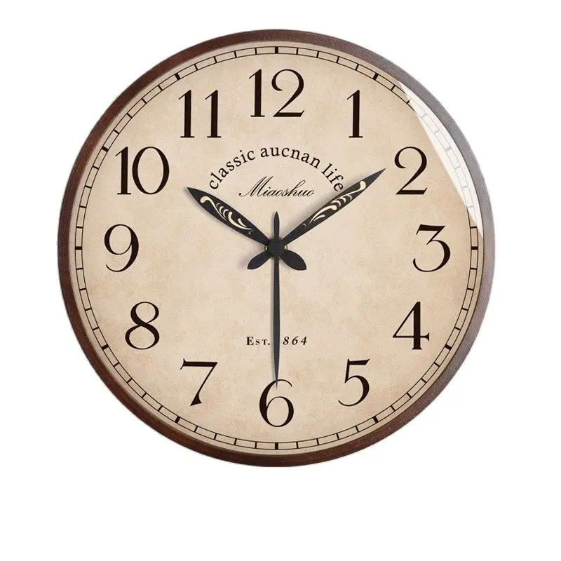 Large Wood Wall Clock