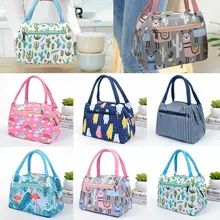 Lunch Bag Cooler Tote scatola isolata portatile tela termica contenitore per alimenti freddi scuola Picnic per uomo donna bambini Lunchbox da viaggio