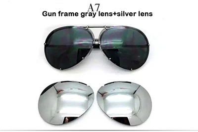 Горячая Распродажа Сменные 8478 солнцезащитные очки сменные линзы мужские или женские модные UV400 Защитные авиационные солнцезащитные очки - Цвет линз: 07
