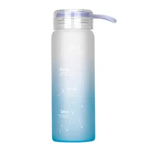 Простые летние свежие матовые стеклянные индивидуальные высокие трендовые чашки для студентов