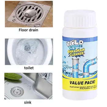 

Bath Tub Cleaner Sink Drain Bottled Cleaner Toilet Kitchen Solid Detergent Pipe Bubble Powder Deodorization Brush Clogging Sewer