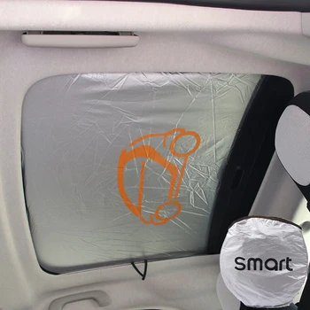 

Car Styling Accessories Foldable Sunroof Shade Sunshade Car Cover For Mercedes Smart Fortwo Forfour 453 451 Window Sunshade