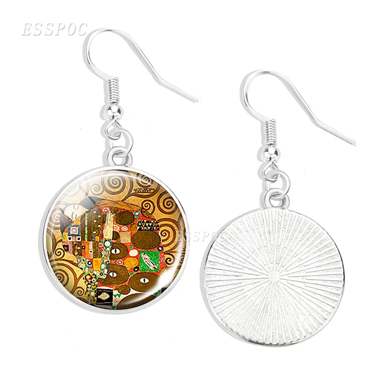 Серьги-подвески Gustav Klimt для влюбленных романтические серьги в подарок на день