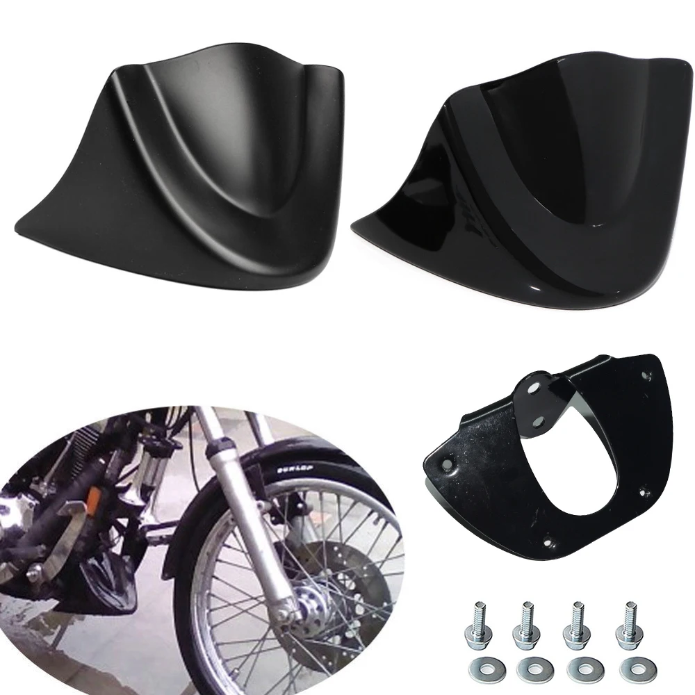 Front Chin Spoiler For Harley Dyna 2006-2017 Low Rider Street Bob Fat FXD Motorcycle Air Dam Fairing Bottom Mudguard | Автомобили и