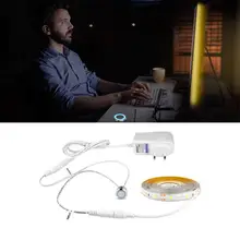 Бесступенчатый Диммируемый светодиодный светильник для кухонного шкафа с сенсорным датчиком диммер 1 м 2 м 3 м 4 м 5 м Светодиодная лента DIY прикроватная лампа для спальни