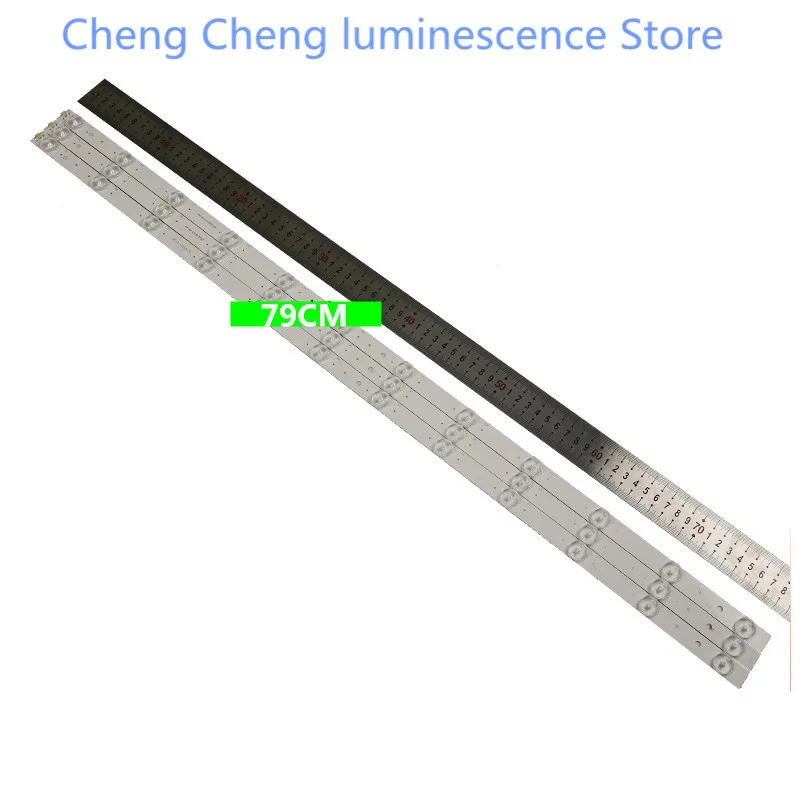 Per Skyworth New Haier Sharp Samsung Barra Luminosa Generale Per Led Lcd Tv Assembly Machine 79Cm 12Led 100% Nuovo