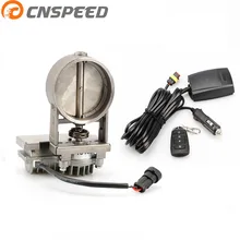 Автомобиль изменение Универсальный пульт дистанционного управления Управление переменной выпускной клапан 3-дюймовый тонкой настройки червь Нержавеющая сталь электрический клапан