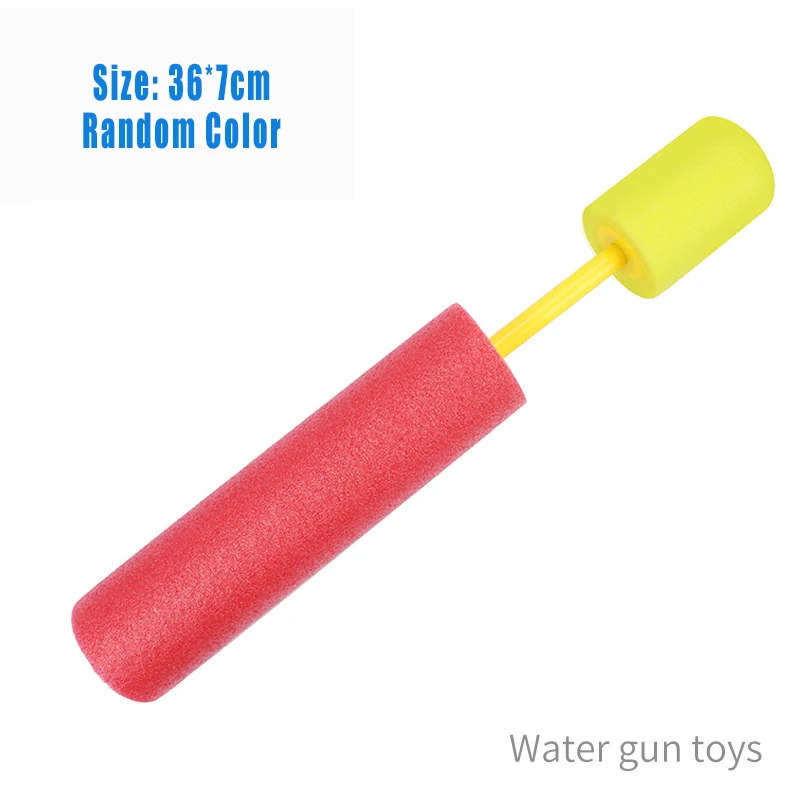 36X7cm random color Качественный водяной пистолет для детей лето EVA пена брызги пляжные игрушки пистолет водный пистолет для детей для игр на открытом воздухе водяной пистолет - Цвет: 36X7cm random color