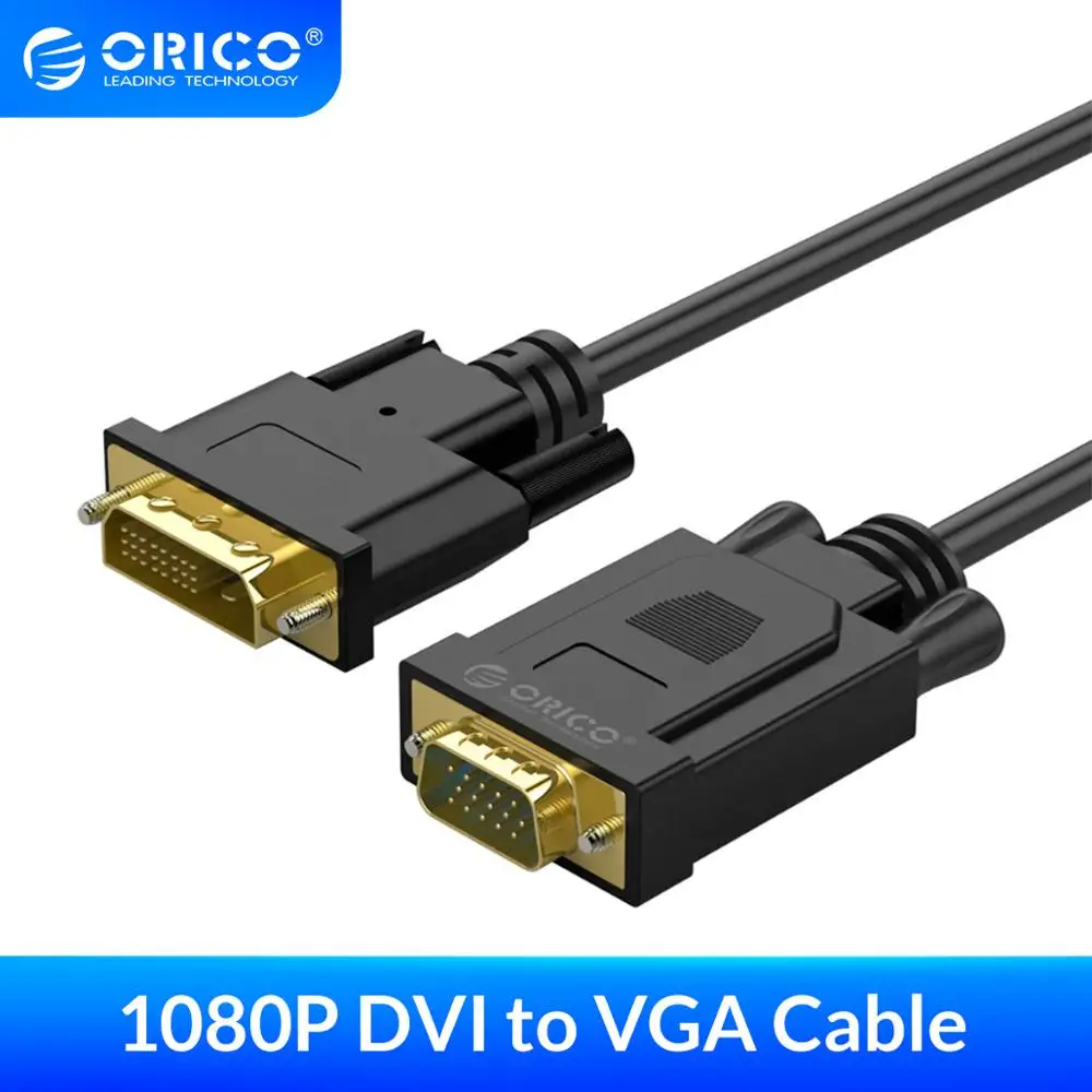 Кабель ORICO DVI к VGA конвертер 1080P 60 Гц 24 + 1/ 5 папа Папа видеокабель адаптер для