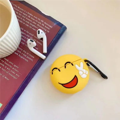 Милый мультфильм 3D авокадо брелок силиконовый чехол для Apple Airpods Мягкий противоударный чехол для New air pod 2 acessorios - Цвет: DVS-62