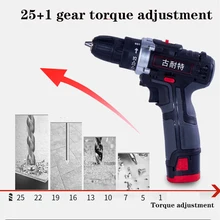 

18V Impact Cordless Screwdriver Cordless Drill Mini Wireless Power Driver DC Lithium-Ion Battery 3/8-Inch