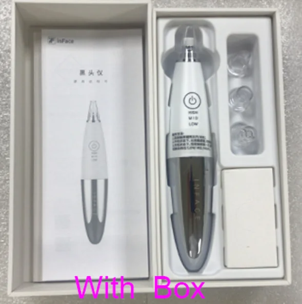 Xiaomi InFace вакуумный отсос для угрей удаления дермабразии шрам акне пилинг для пор лица чистый уход за кожей лица Красота Инструменты - Цвет: With package
