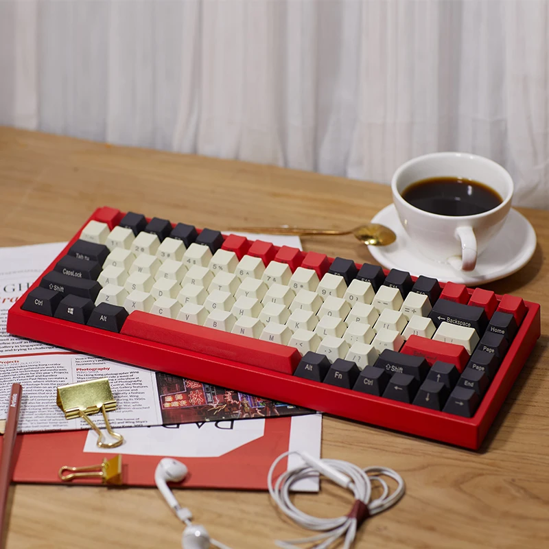

keycool 84 keys mechanical mini mechanical Gaming keyboard Cherry MX Swith 80% Layout PBT keycaps