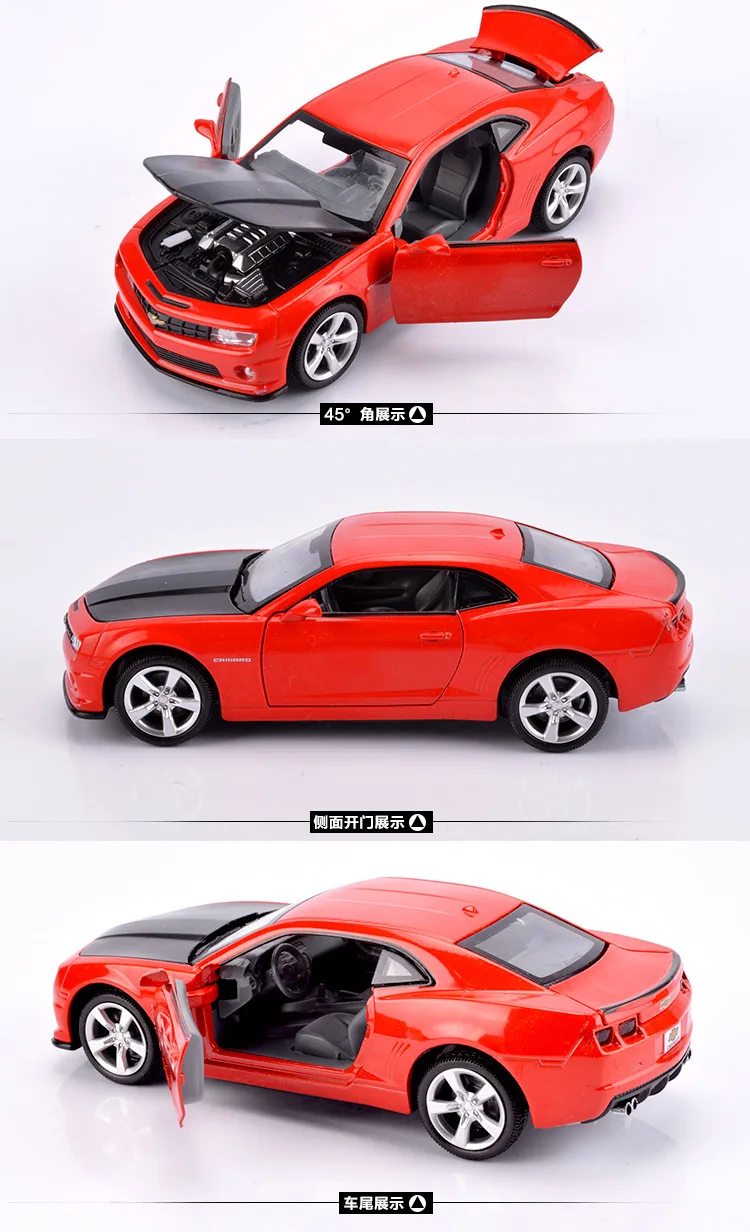 Сплав модель автомобиля 1: 32 Chevrolet Camaro модель автомобиля сплав игрушечный автомобиль Воин Дети