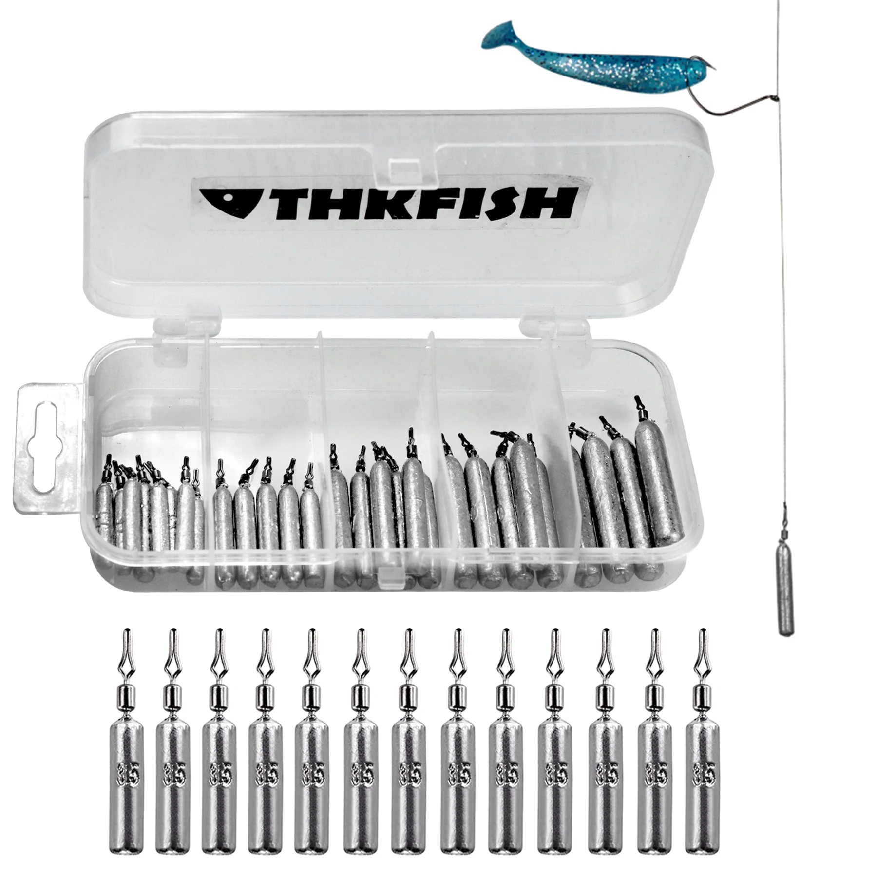

28Pcs 14g 10g 7g 5g 3.5g Wacky Rig Weights Fishing Accessories Fishing Tools Drop Shot Rig Lead Sinkers Bass Fishing Tackle Kit