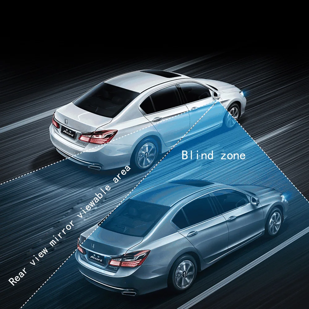 

Car Blind Spot Monitoring System Ultrasonic Sensor Distance Assist Lane Changing Tool Blind Spot Mirror Radar Detection System