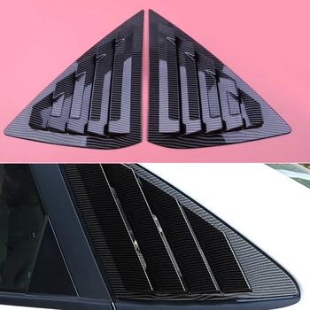 

DWCX Carbon Fiber Style Car Auto Rear Window Louver Vent Cover Fit For Nissan Sentra Sedan 2013 2014 2015 2016 2017 2018 2019