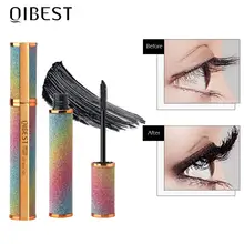 Qibest profesjonalny makijaż tusz do rzęs puszystą objętość kosmetyki 3D czarny tusz do rzęs wodoodporny naturalny Curling rzęs