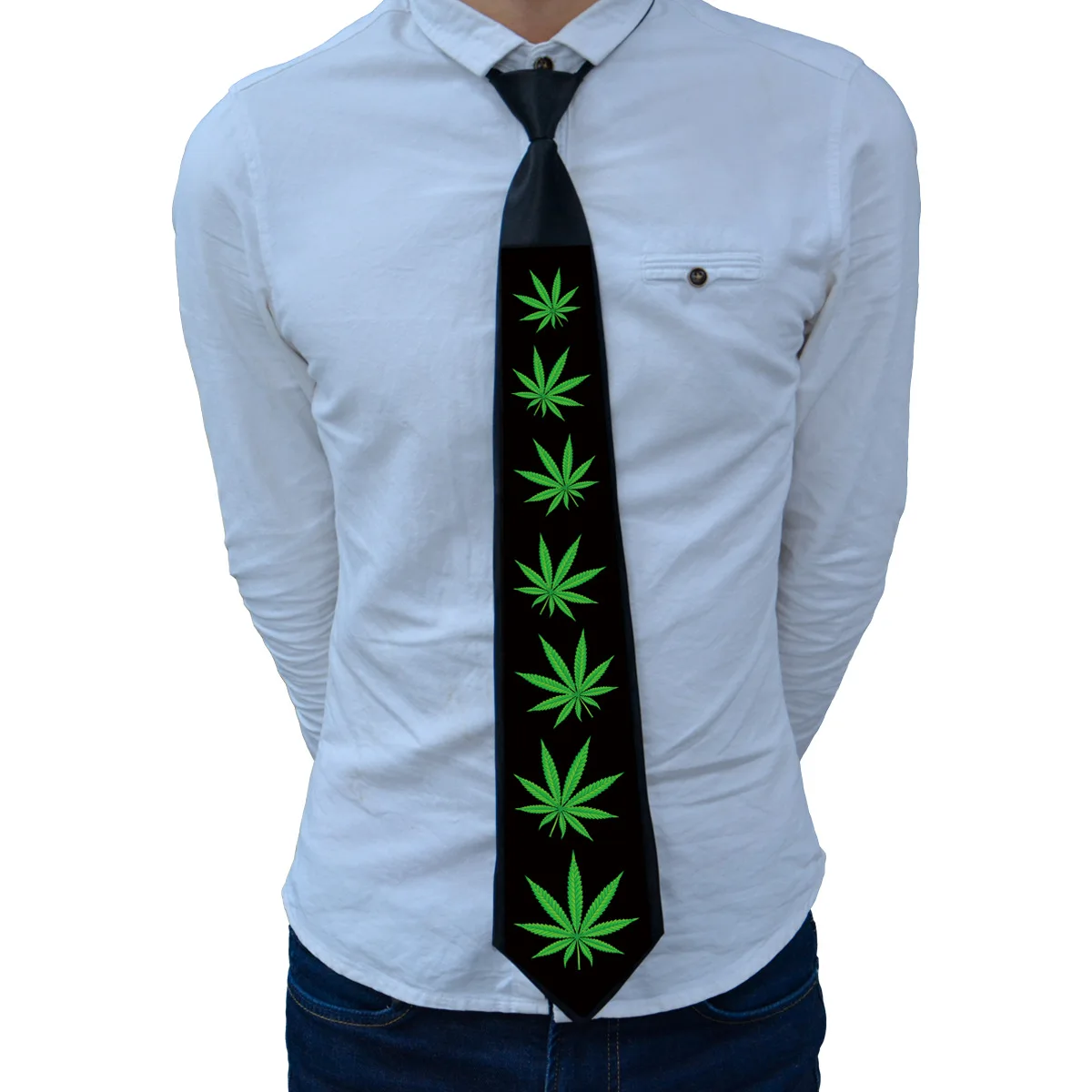 

El Voice Glowing Necktie LED Light-emitting Tie Fabric Comfortable Customizable Pattern Source Manufacturers Zhizheng