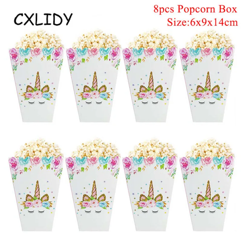 Rainbow Unicorn Cupcake Wrappers Cake Topper Happy Birthday Party Cake Decorations Kids Baby Shower Unicorn Party Supplies GM001 (15)