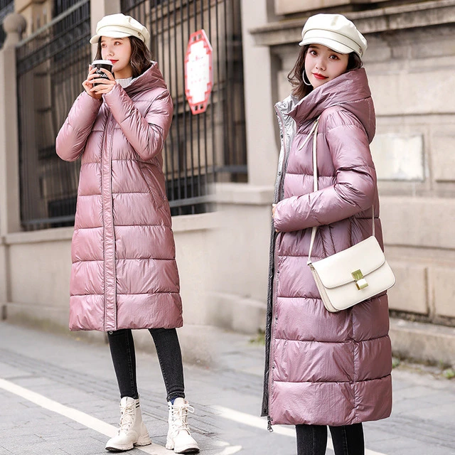 2020 Parkas largas con capucha chaqueta mujer invierno ajustadas coreanas Parka Oversize prendas de vestir de talla grande 5XL| Parkas| - AliExpress