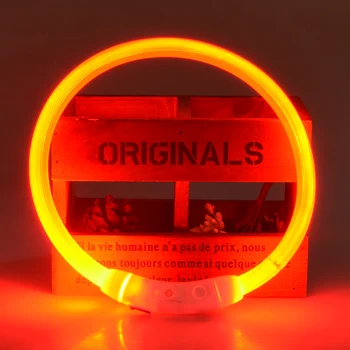 

USB Charging Light Dog Collar Anti-Lost Car Accident Collar For Dogs Puppies Dog Collars Leads LED Supplies Pet Products OO50XQ